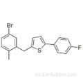 2- (5-bromo-2-metilbencil) -5- (4-fluorofenil) tiofeno CAS 1030825-20-7